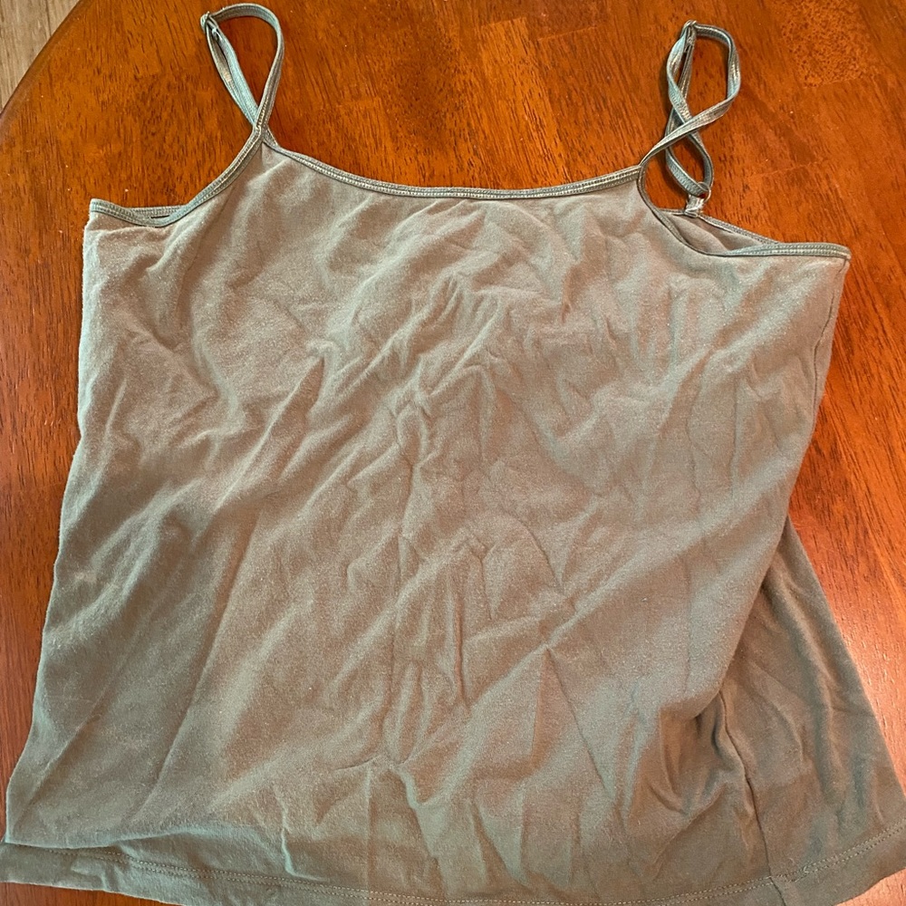 Comfy size medium camisole top from EMS with built-in elasticized shelf bra